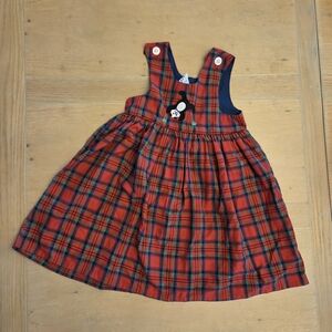 Kelly's Kids Red Plaid Casual Dress